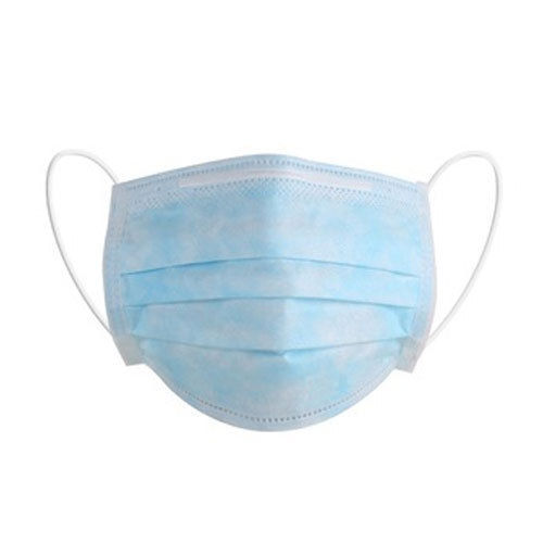 Blue Disposable Protect Water Resistant Surgical Mask With Melt Blown Fabric Layer 