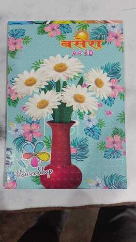 High Quality Papers Rectangle Shaped Floral Printed Cover A4 Size Register  Perfect Bound