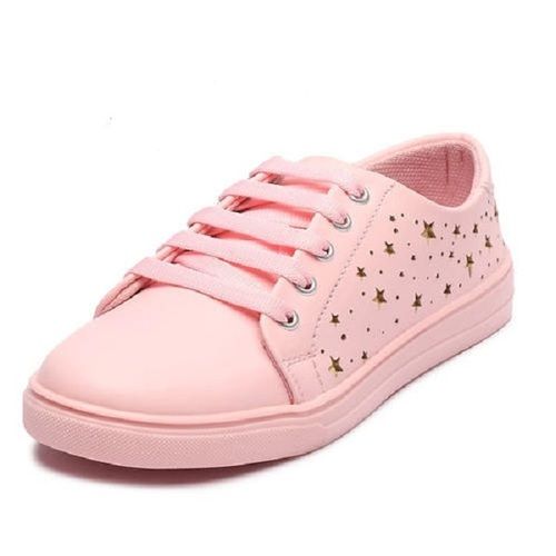 Pink Oil And Abrasion Resistance 4-5 Size 300G Weight Casual Shoes For Women