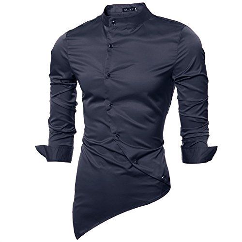 Party Wear Breathable Light Weight Full Sleeves Plain Cotton Shirt  Collar Style: Classic