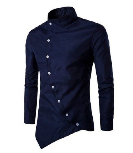 Party Wear Comfortable Fashionable Skin Friendly Breathable Cotton Shirt Collar Style: Straight