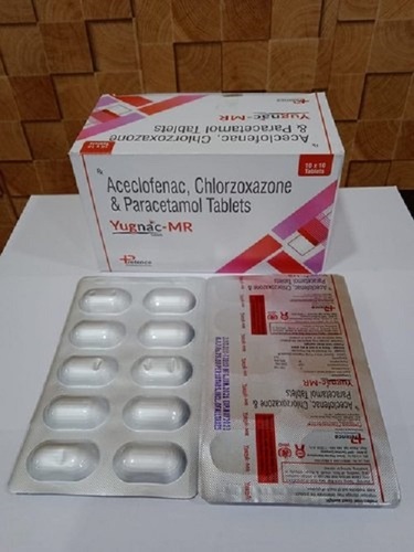Yugnac-Mr Aceclofenac And Paracetamol Chlorzoxazone Tablets