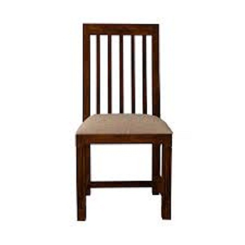 Solid Wood Dining Chairs - Brown Color, Machine-Made, Easy to Clean | Durable, Termite-Resistant, Eco-Friendly Design for Home and Hotel Use