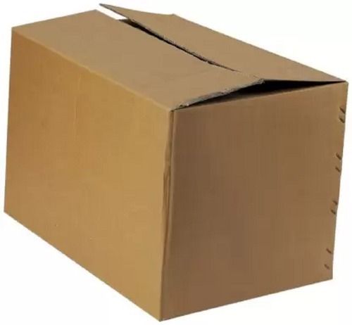 Plain Brown Rectangular Shape 7 Ply Moisture Proof Corrugated Cardboard Boxes