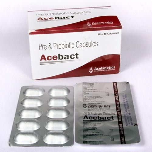 Acekinetics Acebact Pre And Probiotic Capsule Acebact, 10X10 Blister Pack General Medicines