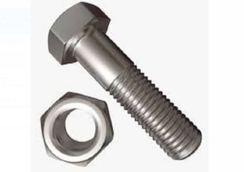 Stainless Steel Polish Finished Half Thread Anti Rust Hexagonal Head Nut Bolt Length: 3 Inch (In)