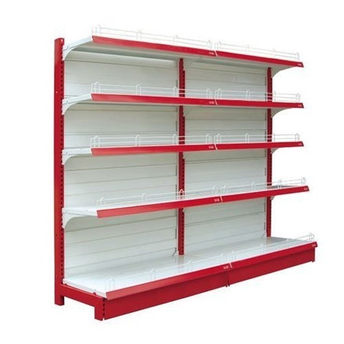 Single Sided Mild Steel Free Standing Supermarket Display Rack