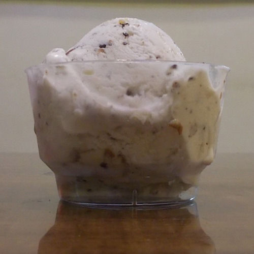 White Hygienically Prepared Delicious Yummy Tasty Almond Ice Cream