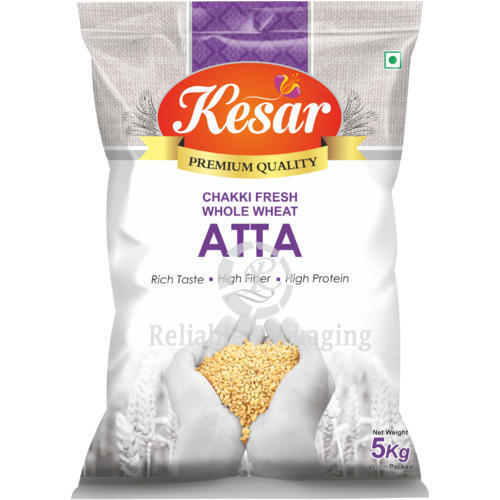 100% Natural And Pure High Fiber Kesar Chakki Fresh Whole Wheat Atta