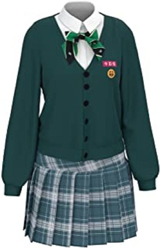 Girls Green Jacket And Skirt School Uniform - Cotton Blend All Sizes | Breathable No Fade Washable Polished Appearance Versatile Style