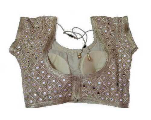 Party Wear Comfortable Stylish Fancy Cotton Blouse For Ladies Decoration Material: Stones