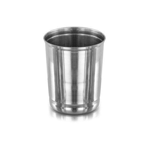 Silver Polished Surface Finish Lightweight Rust Proof Stainless Steel Glass For Drinking Water