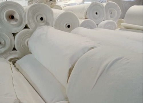 100%Cotton White Plain Cotton Fabric Light In Weight Width 60 Cm For Industrial 