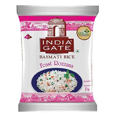  100% प्राकृतिक और ताज़ा इंडिया गेट फीस्ट रोज़ाना लॉन्ग ग्रेन व्हाइट बासमती चावल 