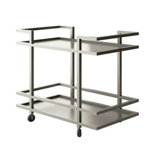 40-80 KG Load Capacity 4 Wheel Modern Design Tea Serving Trolley