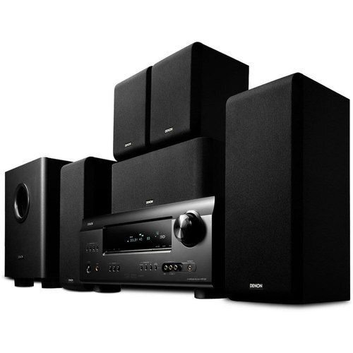 Black Denon Versatile Wireless Bluetooth Connectivity Premium Grade Home Theater