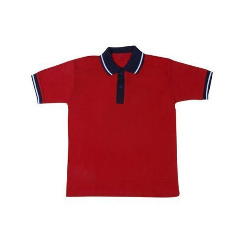 Polo Collor Plain Boys T Shirt For School  Age Group: 10 To Above