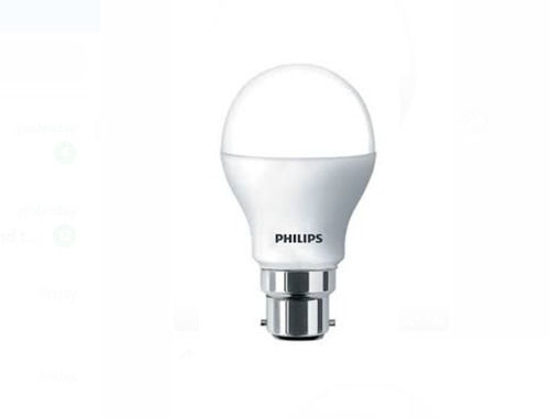 Round Shaped White Color Plastic Material 6500 K Color Temperature Philips Led Light Bulbs