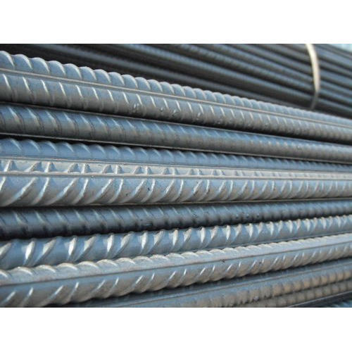 Grey Rust Resistant Solid Strong Silver Mild Steel Tmt Bars For Construction Use