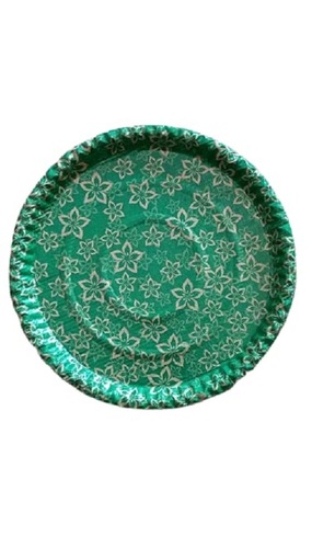 Pack Of 25 Pieces Green 7 Inches Disposable And Eco Friendly Round Paper Plate