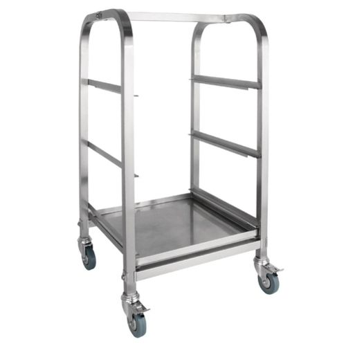 Three Shelves Easily Rotational And Durable Four Tier Glass Trolley Moisture (%): Nil