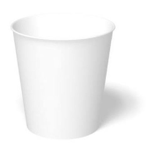 Disposable Non Harmful Eco Friendly Food Serving White Paper Cups For Parties And Events