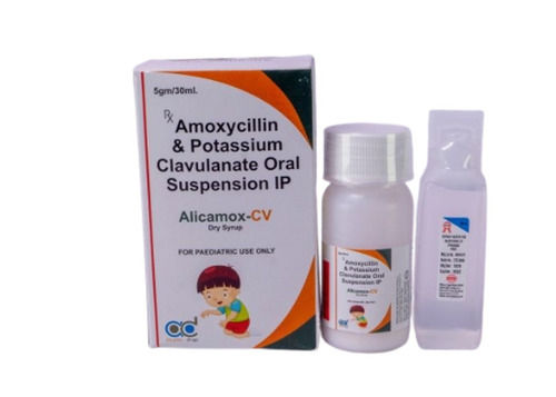 30 Ml Alicamox Cv Amoxycillin & Potassium Clavulanate Oral Suspension Ip Expiration Date: 12 Months