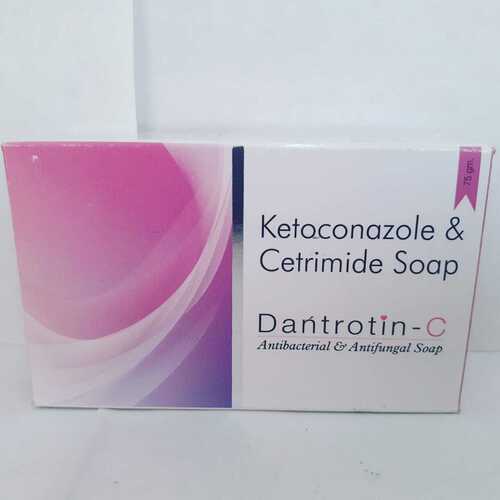 Anti Bacterial Pack Of 1 White Colour 75 Gram Medicated Solid Ketoconazole Cetrimide Soap 