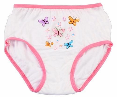 Cotton Baby Girl Panties - Cotton, Customized Size, White | Girls' Bikinis for Casual Wear, Machine Washable, Comfortable Fit