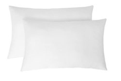 Square Cotton Luxurious Comfortable Plush Soft Place Simple Plain White Pillow 