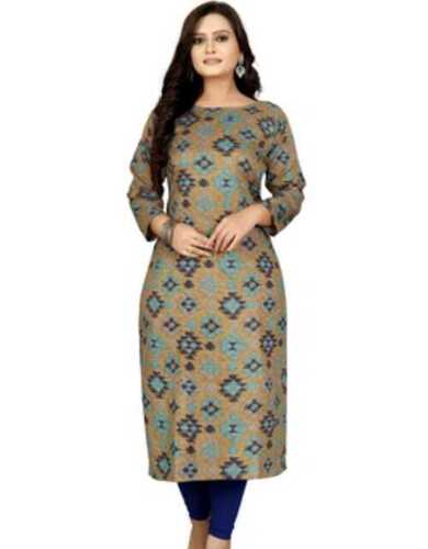 Ladies Printed Cotton Kurti For Formal And Party Wear