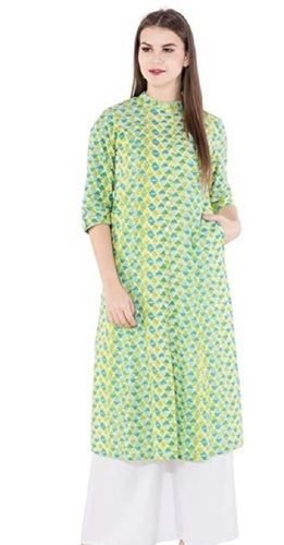 Ladies Skin Friendly Printed Cotton Palazzo Kurti