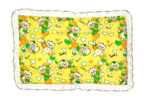 Lightweight Comfortable To Sleep Yellow Printed Soft Pure Cotton Baby Bed Mattress