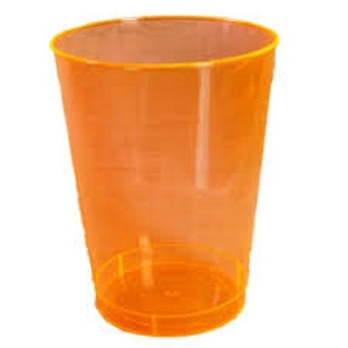 Orange Lightweight Eco-Friendly And Biodegradable Disposable Plastic Glass For Party, Events