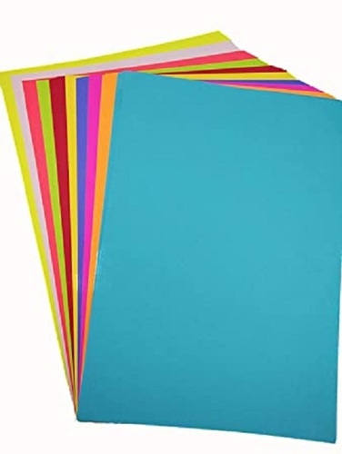 Premium Colorful A4 Size Paper For School Assignment - Craft Paper, A4 Size, Multi Color | Plain, Durable, Eco Friendly, Virgin Style