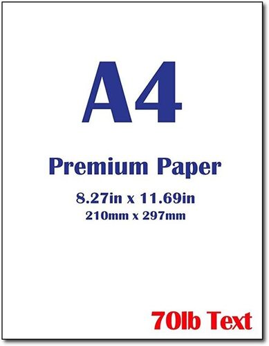 Premium White A4 Size Paper For Home And Office Use - Art Paper, A4 Size, White Color | Durable, Eco Friendly, Ideal for Writing