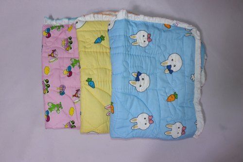 Soft Cotton Skin Friendly Comfortable To Sleep Printed Three Combo Baby Bed Mattress