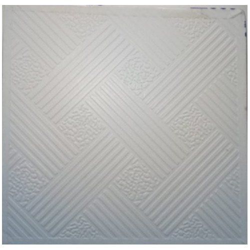 Whites Water Resistant Laminated Plain Ceramic Tiles And Pvc Gypsum Ceiling