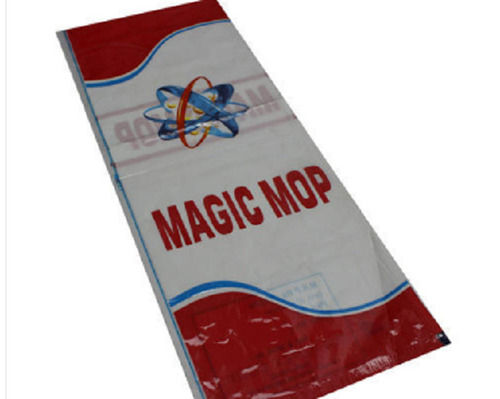 White And Red Customized Design Size 15 Inch Printed Plastic Packaging Bags