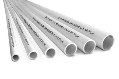 White 2 Millimeter Perfect Round Shape Strong Pvc Plastic Seamless Lined Pipes