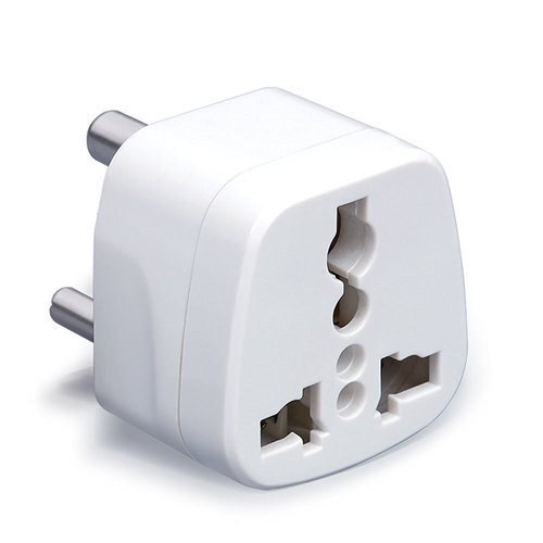 230-volt Three Pin Socket Plug For Commercial And Residential Use - Durable, Heat Resistant, White | 50/60 Mhz Frequency, Rated Voltage: 230, Energy Consumption: 0.3-0.4