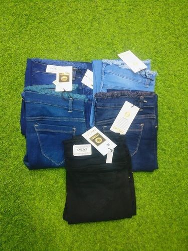 Black And Blue Shade Comfortable And Washable Slim Fit Denim Jeans For Ladies  Age Group: >16 Years