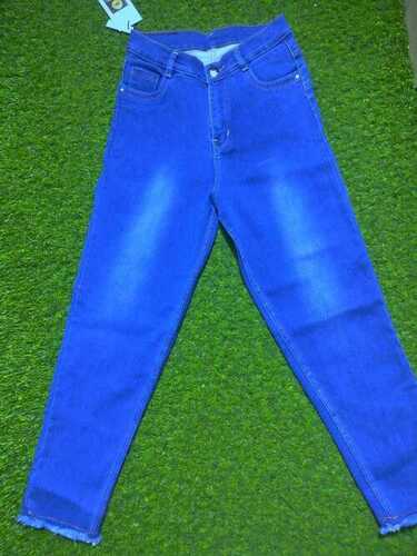 Blue Washable Breathable And Comfortable Trendy Denim Jeans For Ladies  Age Group: >16 Years