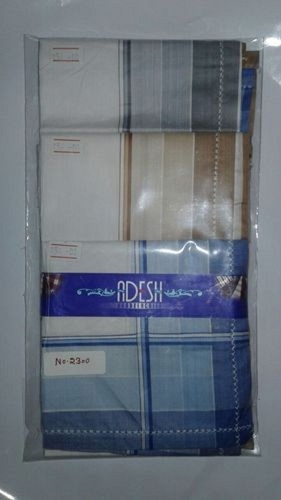 Cotton Handkerchiefs - 100% Cotton, Multicolor Striped Design | Classic and Timeless, Soft and Absorbent for Daily Use