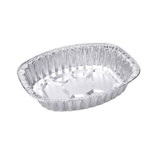 Silver Disposable Small Size Square Shape Leak Proof Aluminium Bowl For Food Packaging