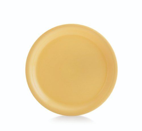 Yellow Durable Lightweight Strong Round Shape Food Grade Quality Plastic Plate