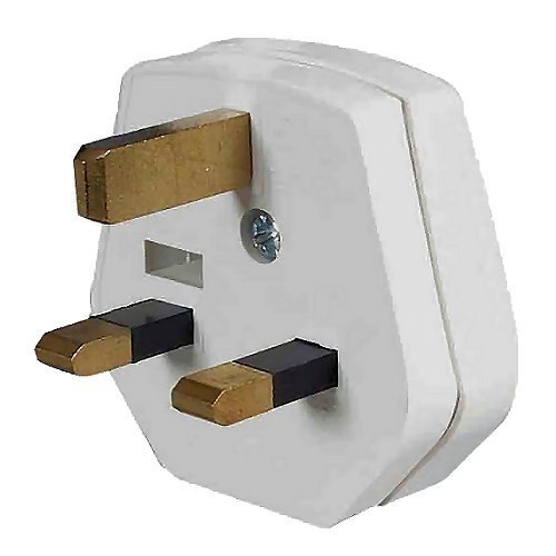 Heavy Duty Long Durable Plastic 220 Volts Three Pin Electric Plug Socket - White Color, Rated Voltage 230 Volt, Energy Consumption 0.3-0.4 Watt Hour | Frequency 50/60 Hertz