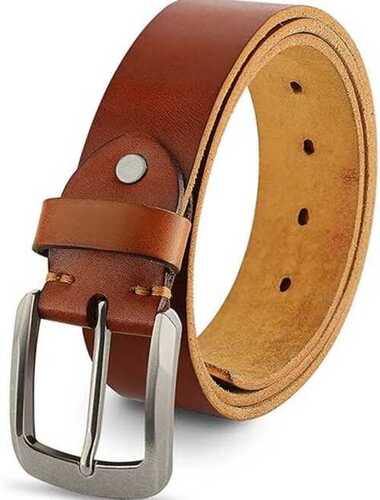 Light Simple Style Mens Leather Belt For Casual Formal And Party Wear