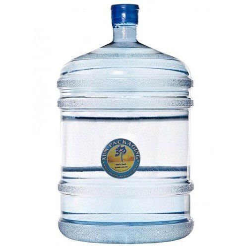 Lightweight Round Shape Transparent Plastic Mineral Water Jar, 20 Liter