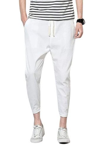 Plain White Color Mens Trouser